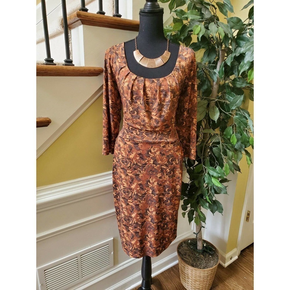 To the Max Dress Size Xl Multi Color 3/4 Sleeves